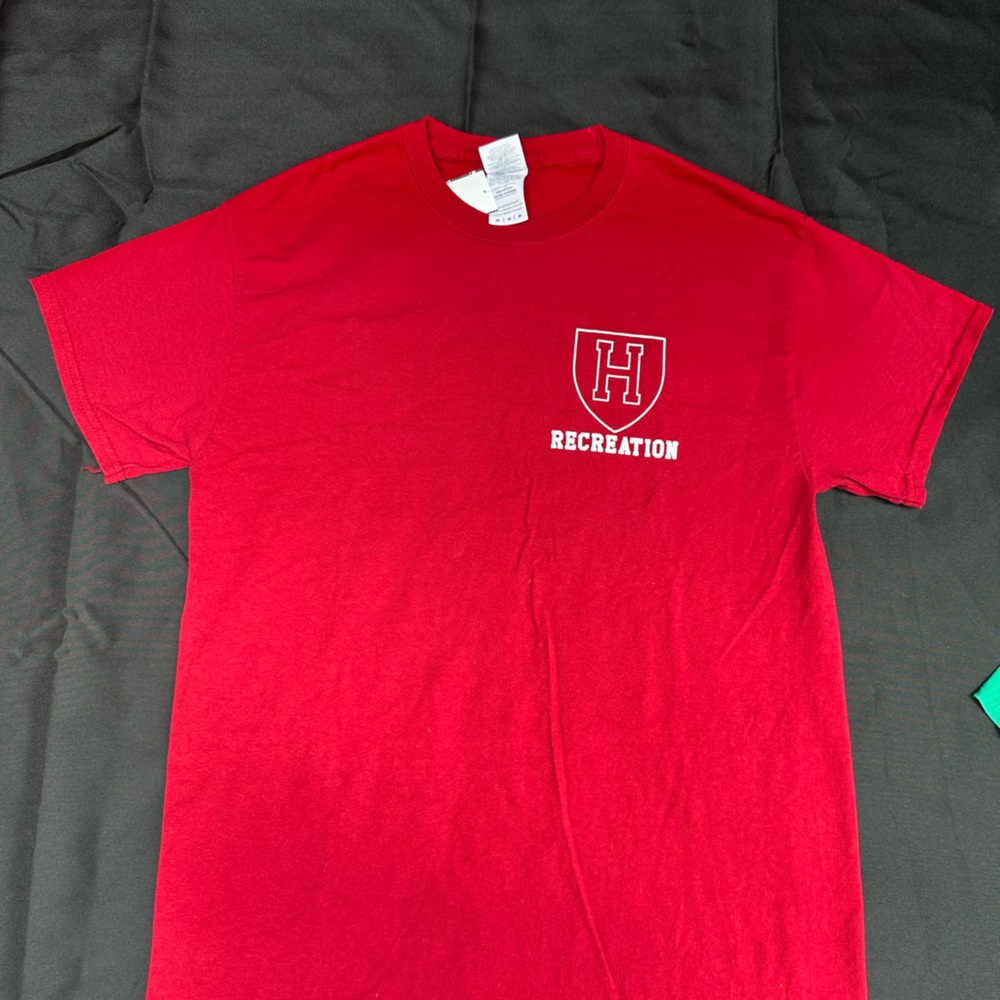 Harvard  Recreation Staff Red Cotton T-Shirt